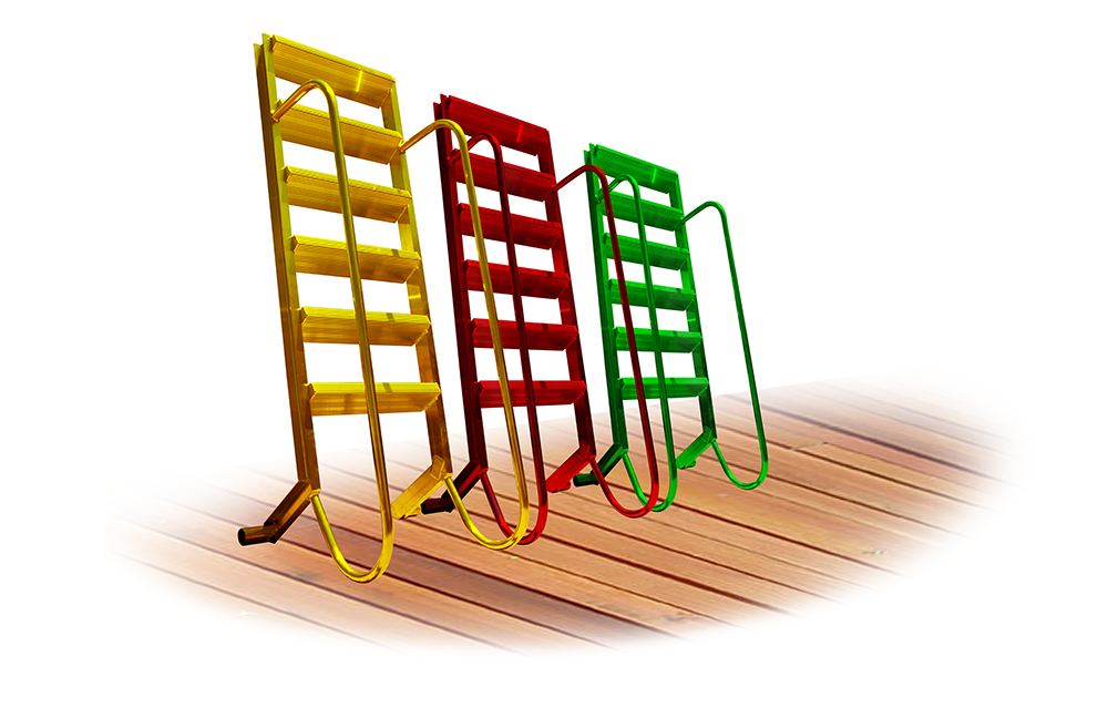 4 Step Aqua-stairs Dock Ladders, 4 Step Aqua-stairs Aluminum Dock